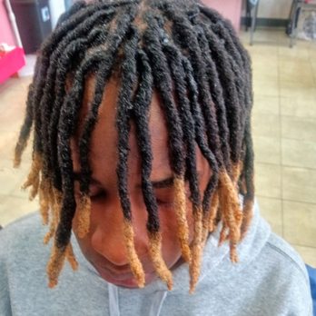 Hawa Dauda Hair - Dreads with the tips colored - Hair Stylists Near Me - Campbell, California Hawa Dauda Hair - Dreads with the tips colored - Hair Stylists Near Me - Campbell, California