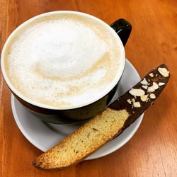 The Bread Chic - Cappuccino with Orange Almond Biscotti