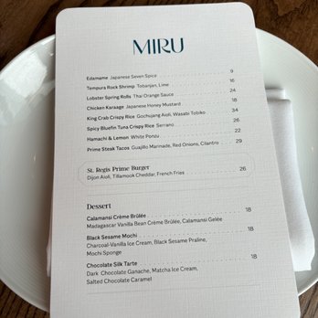 Miru - Menu - Japanese Near Me - Chicago, Illinois Miru - Menu - Japanese Near Me - Chicago, Illinois