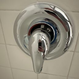 Replaced shower control valve