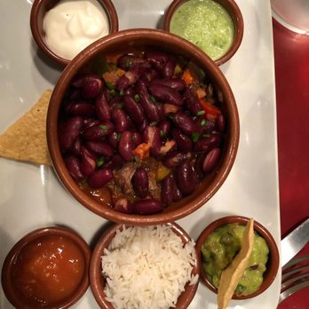 Zicatela - Frijoles charros with rice and guacamole. - Mexican Near Me - Paris, 75 Zicatela - Frijoles charros with rice and guacamole. - Mexican Near Me - Paris, 75