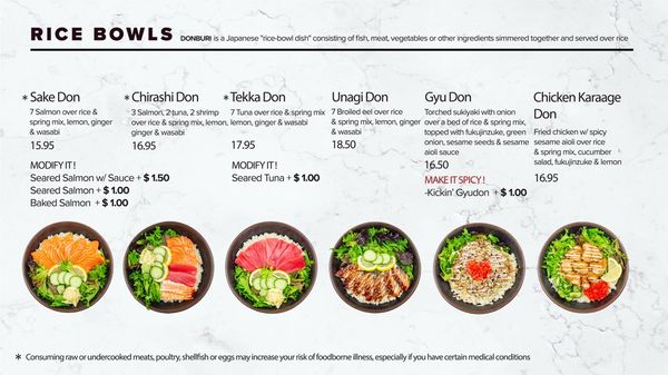 Menu photo 1 Donburi House Seattle, WA Menu photo 1 Donburi House Seattle, WA