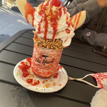 The Yard Milkshake Bar - Banana split - Ice Cream & Frozen Yogurt Near Me - Vancouver, Washington The Yard Milkshake Bar - Banana split - Ice Cream & Frozen Yogurt Near Me - Vancouver, Washington
