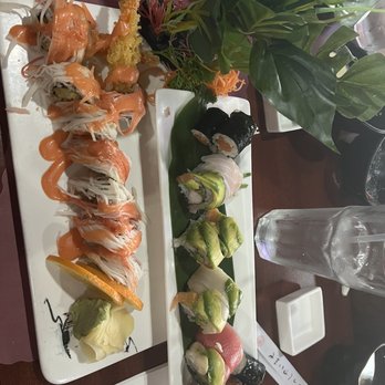 Xiaos' Hibachi and Sushi - S32. Rainbow Roll S38. Sexy Girl Roll salmon 3 Sushi Roll Lunch - Sushi Bars Near Me - Murfreesboro, Tennessee Xiaos' Hibachi and Sushi - S32. Rainbow Roll S38. Sexy Girl Roll salmon 3 Sushi Roll Lunch - Sushi Bars Near Me - Murfreesboro, Tennessee