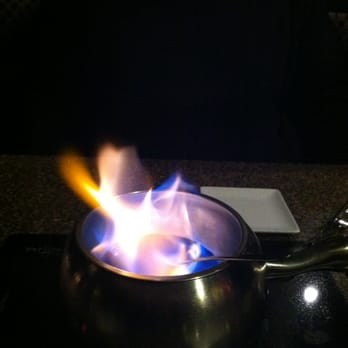 The Melting Pot - flaming turtle chocolate dessert - Fondue Near Me - Raleigh, North Carolina