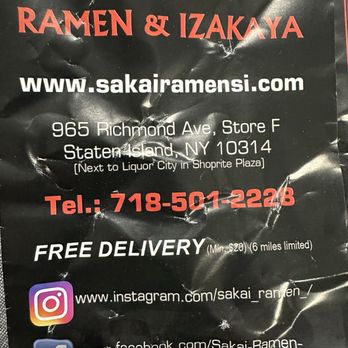 Sakai Ramen - Menu - Tapas/Small Plates Near Me - Staten Island, New York Sakai Ramen - Menu - Tapas/Small Plates Near Me - Staten Island, New York