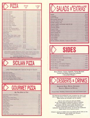 Menu photo 2 John & Joe's Pizzeria Bronx, NY Menu photo 2 John & Joe's Pizzeria Bronx, NY