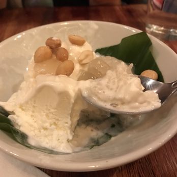 Zabb PuTawn - Coconut ice cream with sticky rice - Thai Near Me - New York, New York
