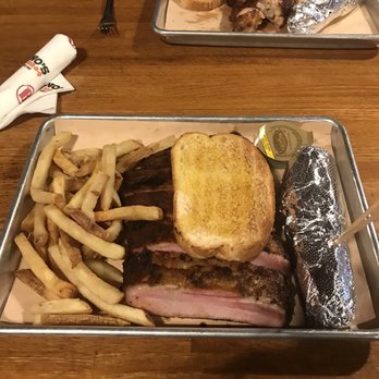 Bono's Bar-B-Q - Large St. Louis rib platter, fries, fries eat of corn. Look at all the ribs!!!! - Barbeque Near Me - Jacksonville, Florida Bono's Bar-B-Q - Large St. Louis rib platter, fries, fries eat of corn. Look at all the ribs!!!! - Barbeque Near Me - Jacksonville, Florida
