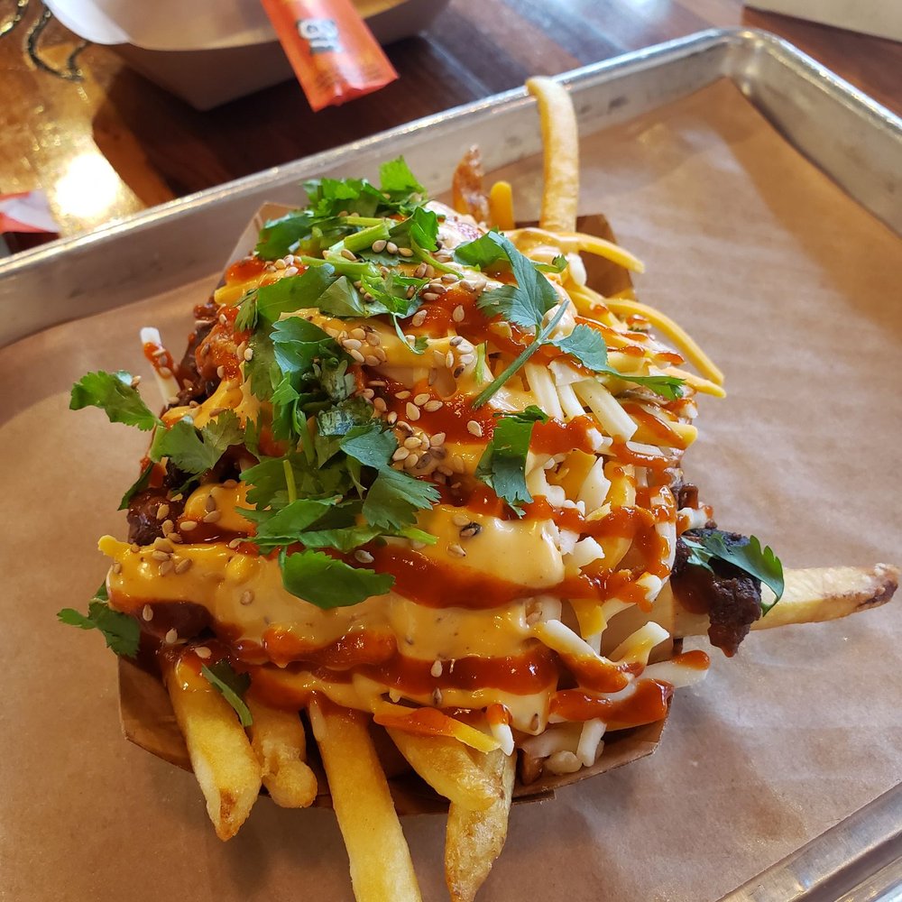 Chi'Lantro - Beef ribeye Kim chee fries - Korean Near Me - Austin, Texas Chi'Lantro - Beef ribeye Kim chee fries - Korean Near Me - Austin, Texas