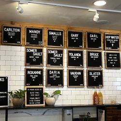 Austin Brewery Tours - St. Elmo's beer menu