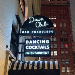 Exterior signage of the business