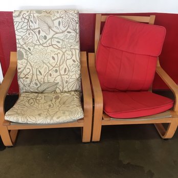 Pasadena Test Only & Smog Check - Look!  Comfy and clean IKEA poang chairs in the waiting area ! - Smog Check Stations Near Me - Pasadena, California