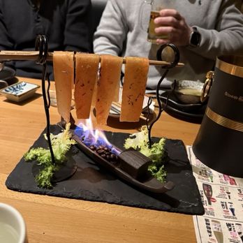 Izakaya Nana - Grilled smoked salmon over fire. - Izakaya Near Me - Flushing, New York Izakaya Nana - Grilled smoked salmon over fire. - Izakaya Near Me - Flushing, New York