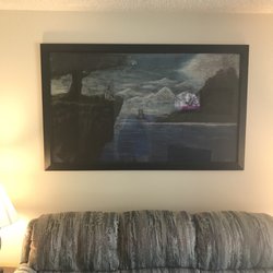 Hangups Gallery - Our massive painting the Hangups Gallery framed for us!