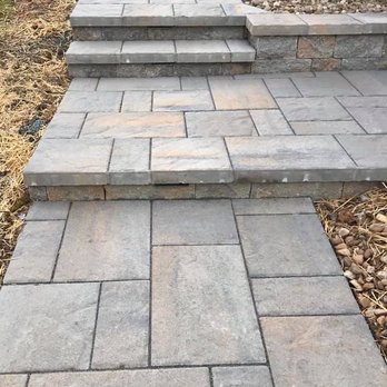 360 Contracting Group - After: Brand new walkway, with steps. - Decks & Railing Near Me
