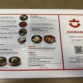 Hansang Tofu - Menu 6.23 - Korean Near Me - Milpitas, California Hansang Tofu - Menu 6.23 - Korean Near Me - Milpitas, California