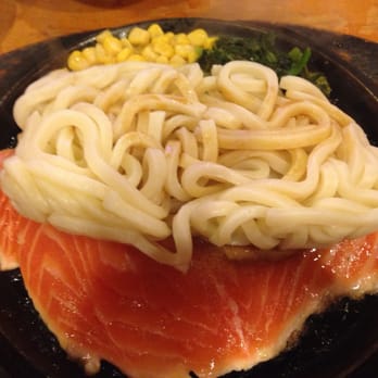 Pepper Lunch USA - Garlic butter salmon w udon - Teppanyaki Near Me - Milpitas, California Pepper Lunch USA - Garlic butter salmon w udon - Teppanyaki Near Me - Milpitas, California