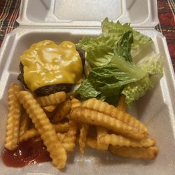 Ricketts Family Restaurant - Cheese burger and fries ( amazing fries)