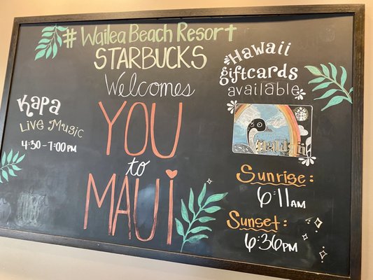 Menu photo 2 Starbucks Kihei, HI