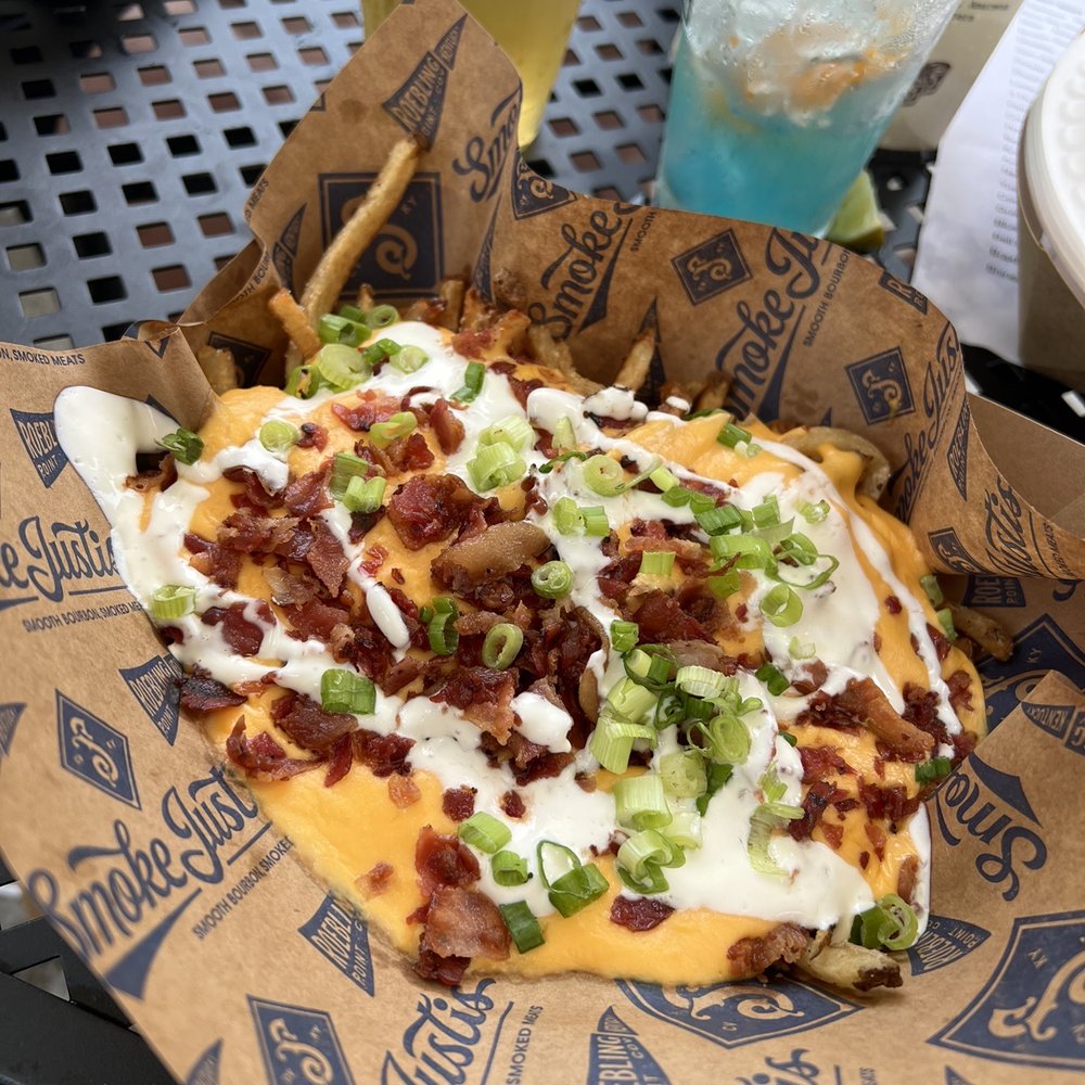 Smoke Justis - Cheese fry box - Bars Near Me - Covington, Kentucky