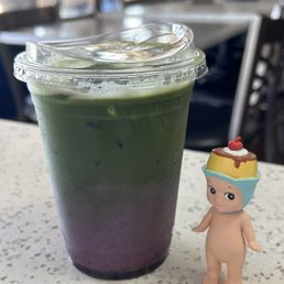blueberry matcha