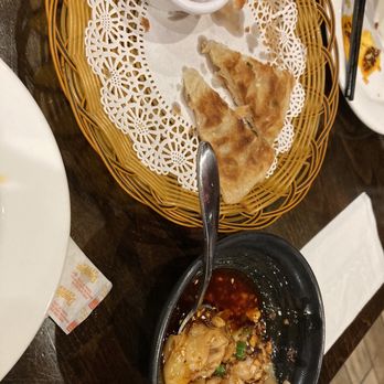 CHEF TAN - A9. Scallion Pancakes & A4. Wontons in Chili Oil - Chinese Near Me - Newark, Delaware