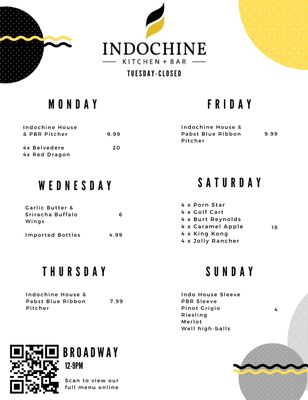 Menu photo 5 Indochine Kitchen Vancouver, BC