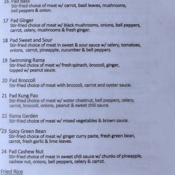 Chada Thai - Paper Menu Page #3 - Thai Near Me - Blaine, Washington Chada Thai - Paper Menu Page #3 - Thai Near Me - Blaine, Washington
