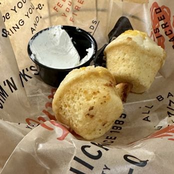Jim 'N Nick's Bar-B-Q - Cheese biscuits with honey butter - Barbeque Near Me - Chattanooga, Tennessee