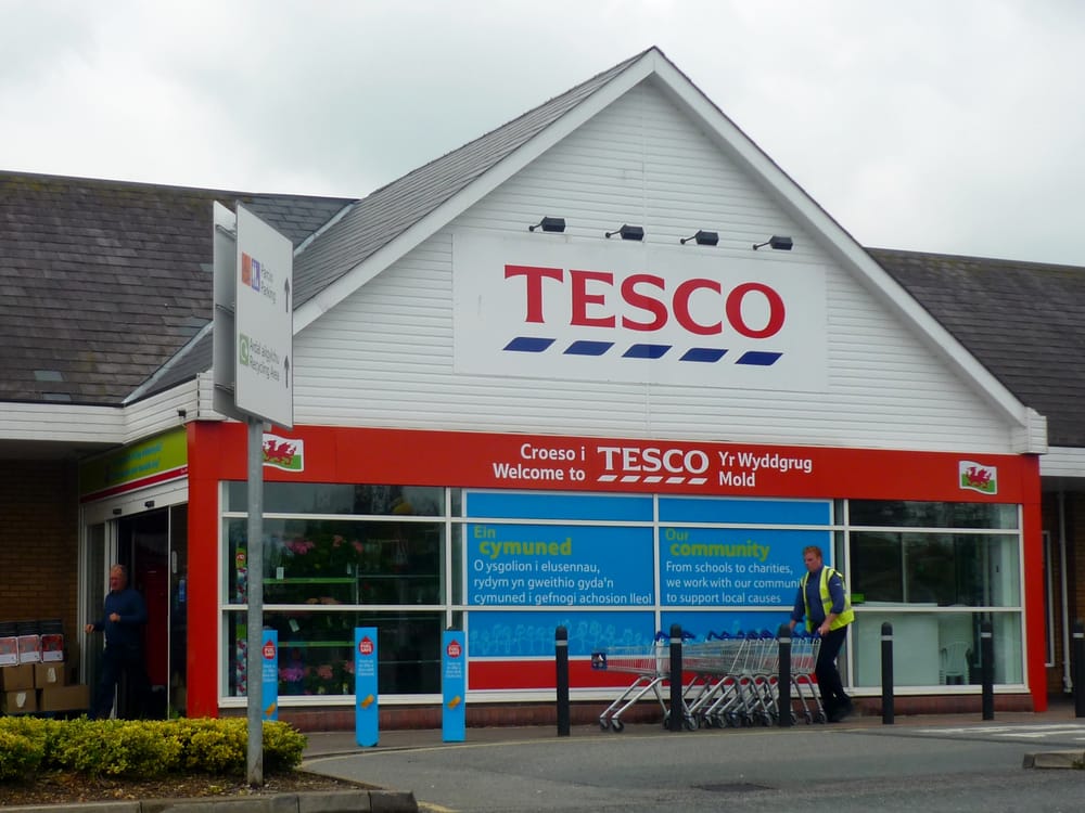 TESCO STORES Ponterwyl, Mold, Flintshire, United Kingdom Local
