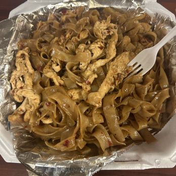 Secret Thai Restaurant - Drunken noodle chicken no veggie spice level 1 - Thai Near Me - Chalmette, Louisiana Secret Thai Restaurant - Drunken noodle chicken no veggie spice level 1 - Thai Near Me - Chalmette, Louisiana