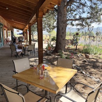 Farmhouse Cafe and Bakery - just some of the outdoor seating. - Cafes Near Me - Taos, New Mexico