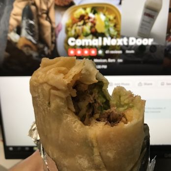Comal Next Door - Beef burrito - Mexican Near Me - Oakland, California