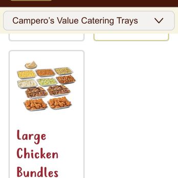 Pollo Campero - Large chicken bundles party trays - Chicken Shop Near Me - Fontana, California