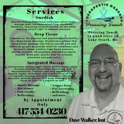 Pressing Touch - Swedish, deep tissue, integrated.