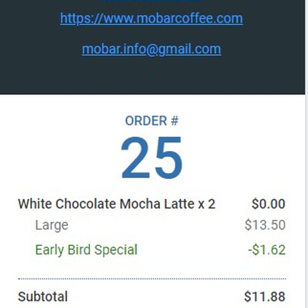Mobar Coffee - Our receipt - Coffee & Tea Near Me - Montebello, California Mobar Coffee - Our receipt - Coffee & Tea Near Me - Montebello, California