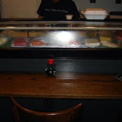 Asian Fusion Cafe - Sushi bar close up