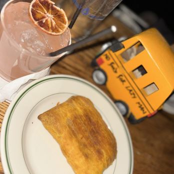 Cafe Saint-Ex - Beef patty & mocktail - New American Near Me - Washington, DC, District of Columbia