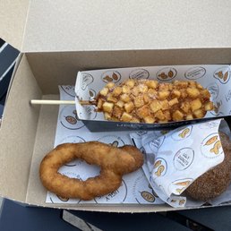 That little oddly shaped circle is mine, The vegan Donut.