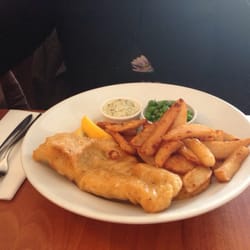 The Hythe Brasserie - Fish and chips - great batter!