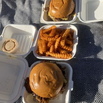 Cow & Cheese - The Doc x2 and an order of the fries that have the special seasoning on it - Burgers Near Me - Maitland, Florida Cow & Cheese - The Doc x2 and an order of the fries that have the special seasoning on it - Burgers Near Me - Maitland, Florida