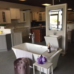 Cabinet & Closet Depot - Good bathroom vanity and bathtub.