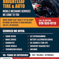 Brightleaf Tire & Auto Mobile Mechanic