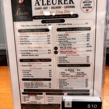 A’leurer - Take out menu - Soul Food Near Me - Greensboro, North Carolina A’leurer - Take out menu - Soul Food Near Me - Greensboro, North Carolina