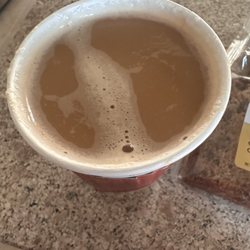 Ziggi's Coffee - Decaf coffee with almond milk. Has to be ordered as a "decaf latte."
