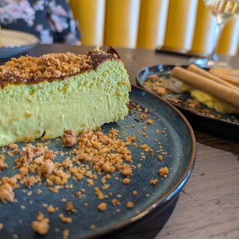 Puerta del Sol - Pistachio cheesecake. They seem to rotate their cheesecake flavors so don't expect the same flavor. - Tapas/Small Plates Near Me - San Jose, California