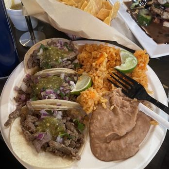 Tacos and Beer Mi Lindo - 3 taco Carne Asada Plate Special - Tacos Near Me - Hemet, California Tacos and Beer Mi Lindo - 3 taco Carne Asada Plate Special - Tacos Near Me - Hemet, California