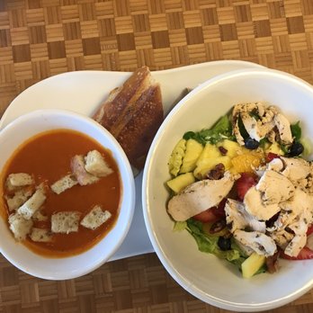 Panera Bread - Strawberry poppyseed salad and creamy tomato soup - Salad Near Me - Shreveport, Louisiana