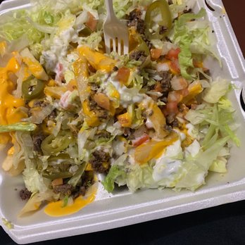 Burrito Station - a salad in a styrofoam container - Mexican Near Me - Chicago Heights, Illinois Burrito Station - a salad in a styrofoam container - Mexican Near Me - Chicago Heights, Illinois